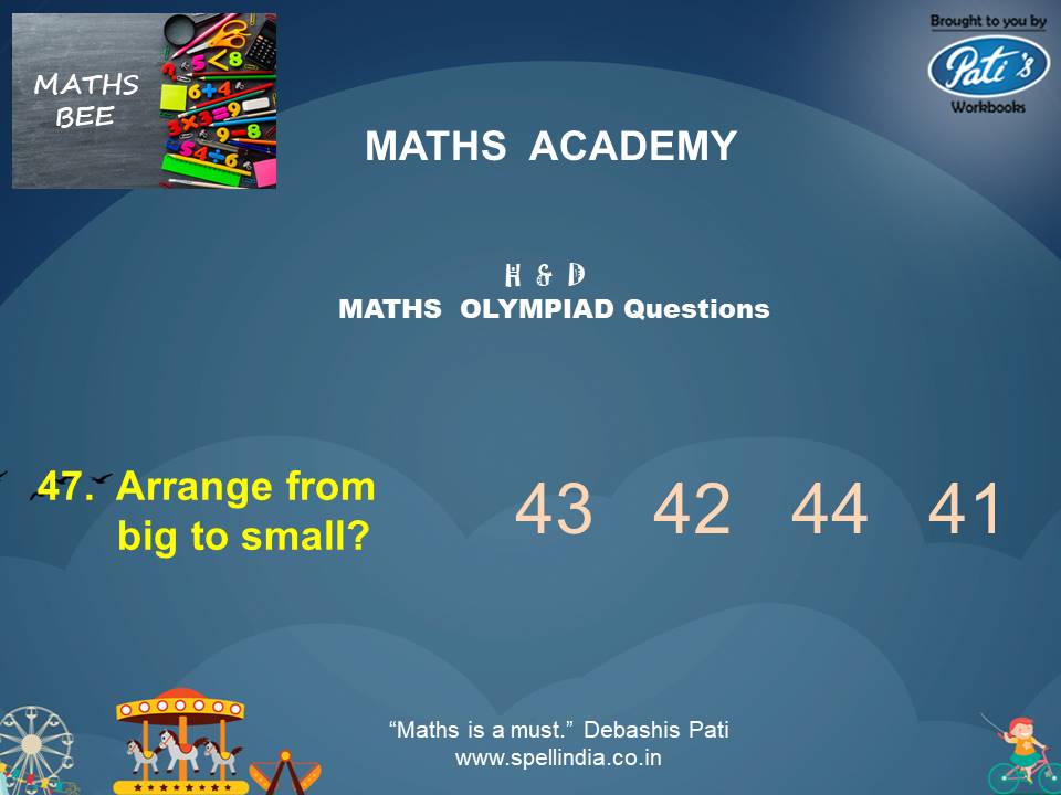 Maths Olympiad exams ... Practice Sample Questions